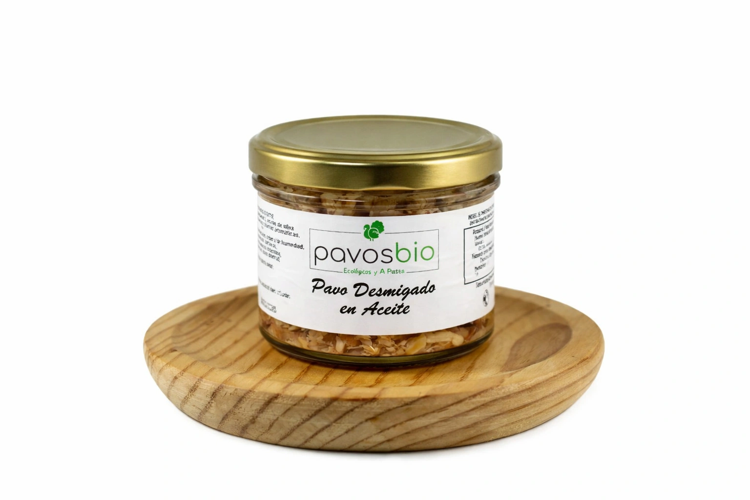 MiniDesmigado de Pavo Ecológico y a Pasto 150g - Conservas PavosBio®