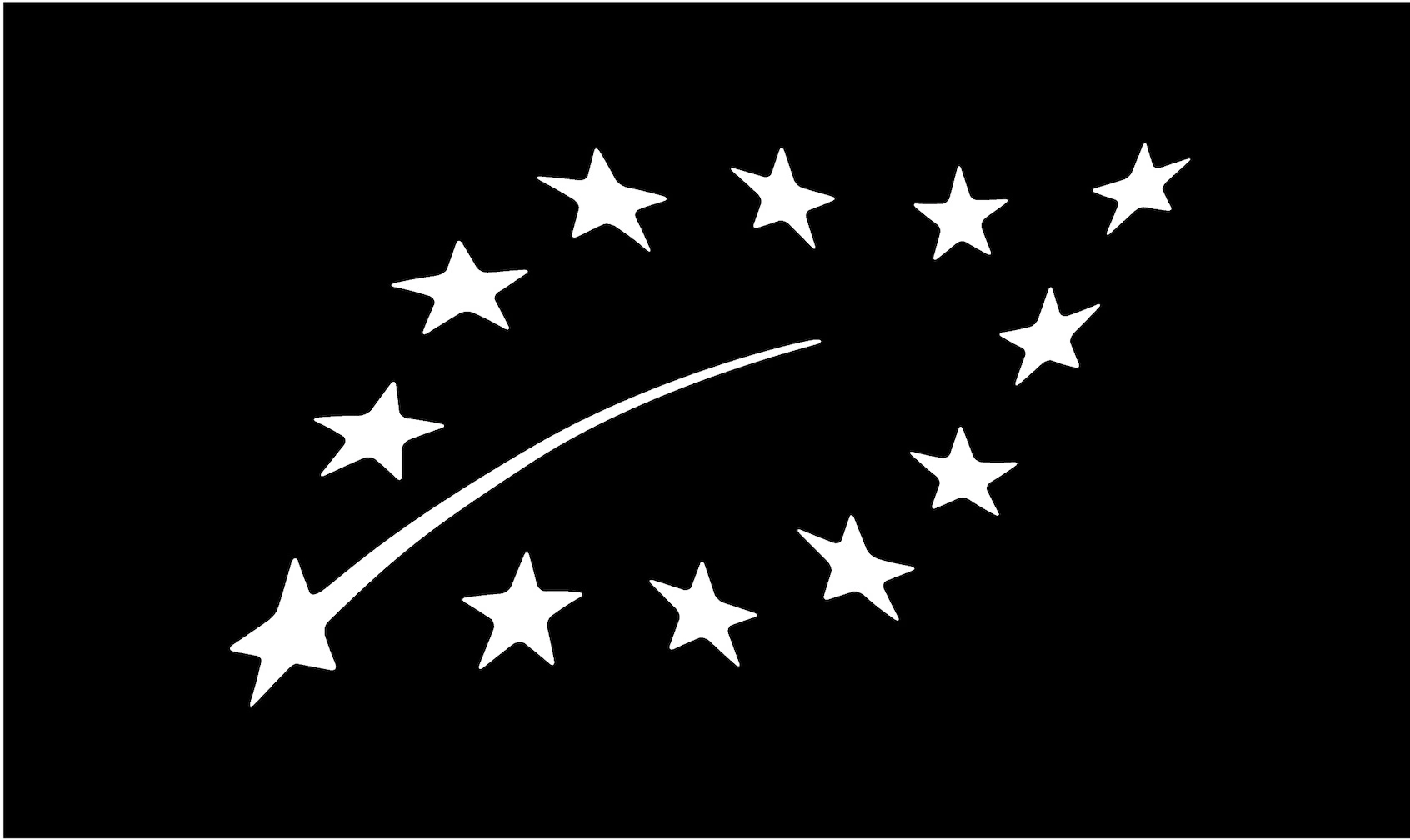 Logotipo ecológico de la Unión Europea en negro
