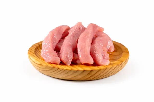Fajitas de pechuga de pavo ecológico y a pasto en tiras